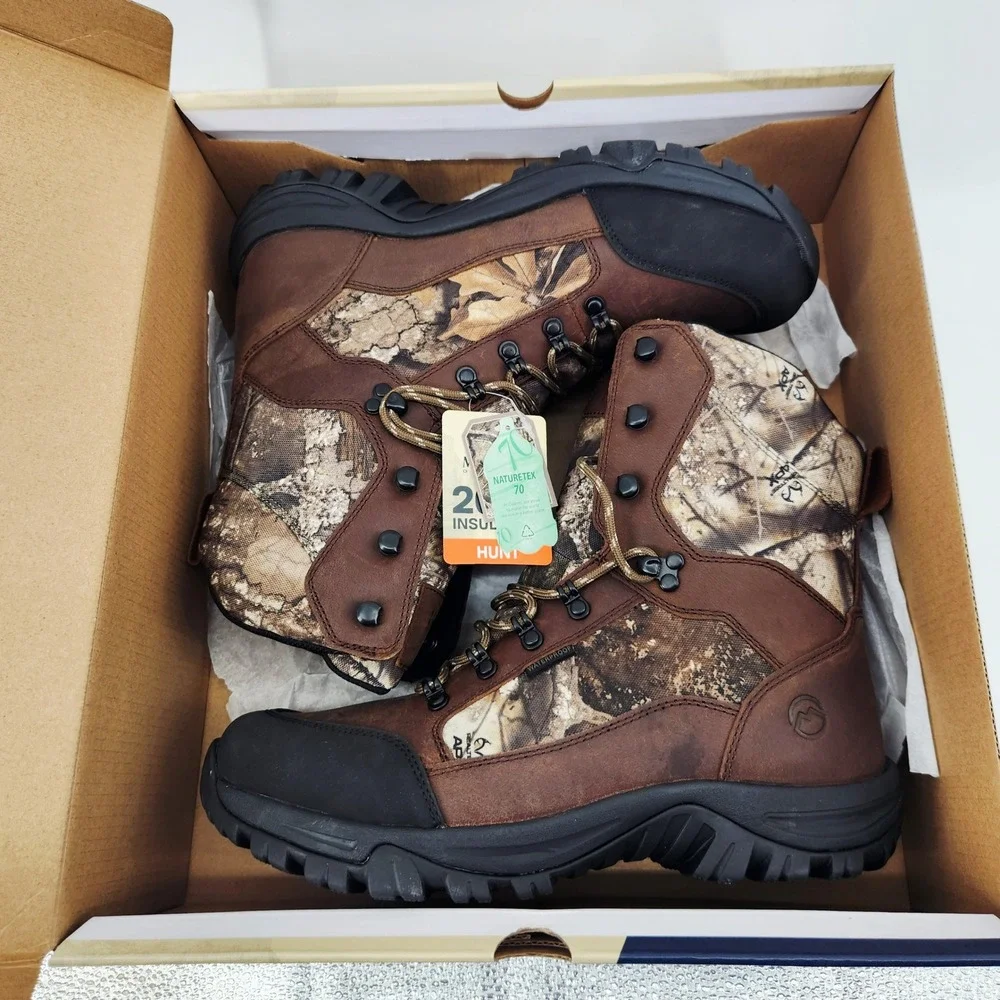 Magellan Outdoors Reload‎ Hiker 4.0 Mens 10 Wide Waterproof Hunting Boots Camo